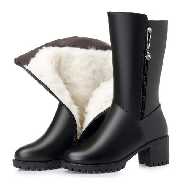 boots fujin wool women snow knee high warm genuine leather fur shoes plush ankle platform heel for winter, Black
boots fujin wool women snow knee high warm genuine leather fur shoes plush ankle platform heel for winter, Black