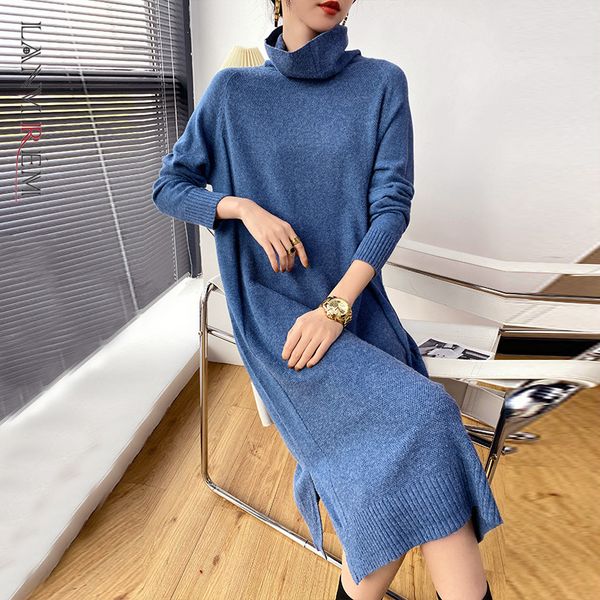 autumn and spring turtleneck long-sleeved side split mid-calf length knitted blue color dress for women 2a316101 210507, Black;gray
autumn and spring turtleneck long-sleeved side split mid-calf length knitted blue color dress for women 2a316101 210507, Black;gray