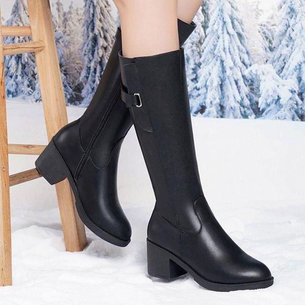boots real soft leather european high-heeled riding winter long women's plus velvet 2021 fashion non-slip, Black
boots real soft leather european high-heeled riding winter long women's plus velvet 2021 fashion non-slip, Black