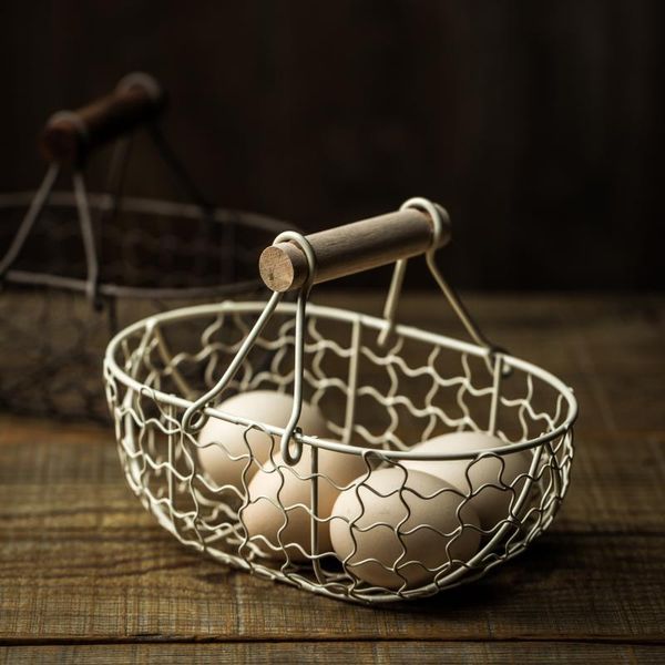 creative old wrought iron storage basket retro fruit bread egg baskets
creative old wrought iron storage basket retro fruit bread egg baskets