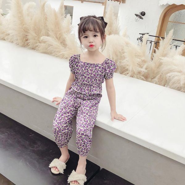 kids clothes floral tshirt + pants children's for girls casual style summer costume clothing sets, White
kids clothes floral tshirt + pants children's for girls casual style summer costume clothing sets, White