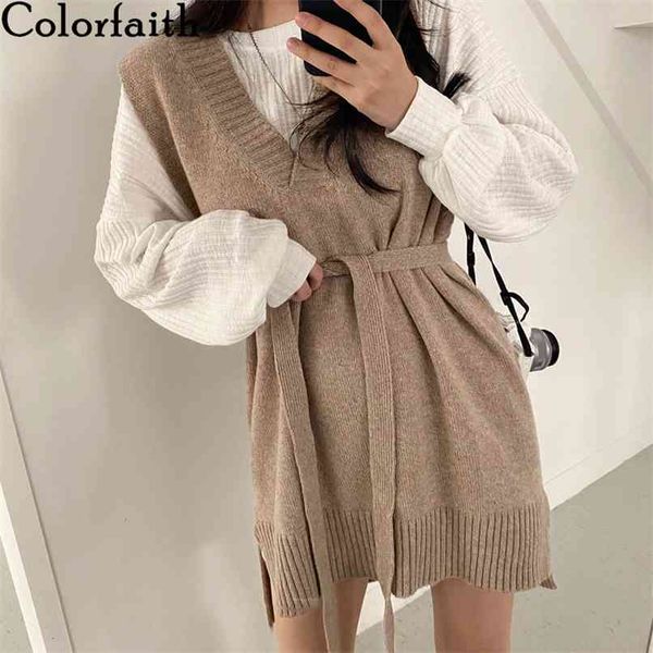 spring autumn women dresses v-neck split knitted lace up sleeveless korean style elegant lady dress dr18213 210427, Black;brown
spring autumn women dresses v-neck split knitted lace up sleeveless korean style elegant lady dress dr18213 210427, Black;brown