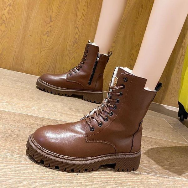 boots fashion round toe women lace up keep warm snow winter mid heel solid color shoes zapatillas mujer, Black
boots fashion round toe women lace up keep warm snow winter mid heel solid color shoes zapatillas mujer, Black