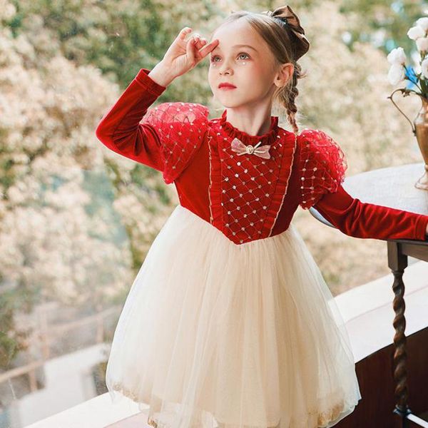 girl's dresses 3 5 7 8 10 12 years princess dress for girls birthday wedding party gowns clothes kidslong sleeve mesh hem knee length, Red;yellow
girl's dresses 3 5 7 8 10 12 years princess dress for girls birthday wedding party gowns clothes kidslong sleeve mesh hem knee length, Red;yellow