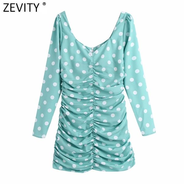 zevity women v neck polka dots print pleated green mini dress female chic back zipper slim party vestido ds5049 210419, Black;gray
zevity women v neck polka dots print pleated green mini dress female chic back zipper slim party vestido ds5049 210419, Black;gray