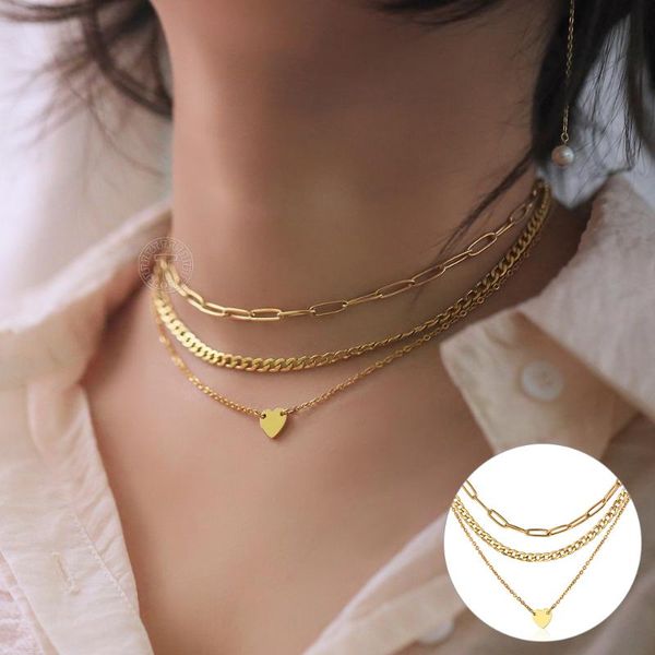 chokers multi layered gold heart love charm paperclip necklaces for women girls stainless steel cable cuban link chain choker dn294, Golden;silver
chokers multi layered gold heart love charm paperclip necklaces for women girls stainless steel cable cuban link chain choker dn294, Golden;silver