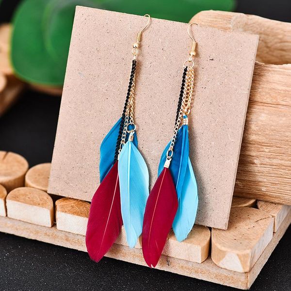 dangle & chandelier colorful feather vintage bohemian golden long chain fringed earrings temperament fairy water drops boho jewelry, Silver
dangle & chandelier colorful feather vintage bohemian golden long chain fringed earrings temperament fairy water drops boho jewelry, Silver