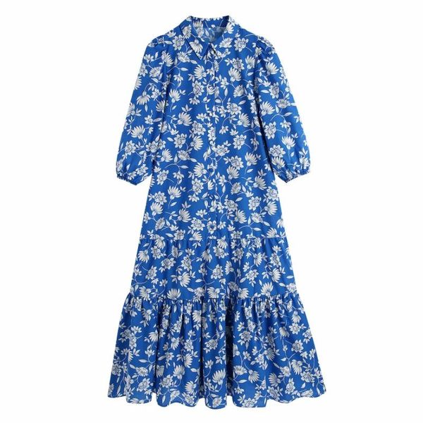 casual dresses summer women flower printing ruffled hem midi shirt dress female lantern sleeve clothes lady loose vestido d7618, Black;gray
casual dresses summer women flower printing ruffled hem midi shirt dress female lantern sleeve clothes lady loose vestido d7618, Black;gray