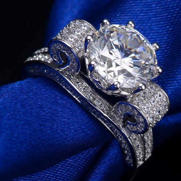 solid white gold ring 14k engagement moissanite jewelry 3ct positive anniversary for women wedding cluster rings, Golden;silver
solid white gold ring 14k engagement moissanite jewelry 3ct positive anniversary for women wedding cluster rings, Golden;silver