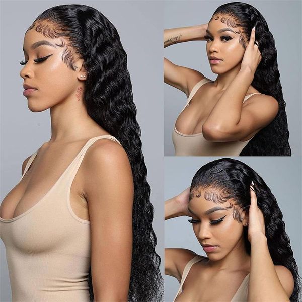 lace wigs 13x6 water wave front human hair for women 6x6 hd transparent frontal wig brazilian remy, Black;brown
lace wigs 13x6 water wave front human hair for women 6x6 hd transparent frontal wig brazilian remy, Black;brown