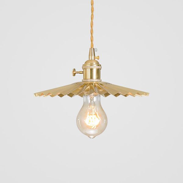 pendant lamps brass pleated chandelier retro nostalgic industrial style restaurant bar window bedroom bedside all copper lighting
pendant lamps brass pleated chandelier retro nostalgic industrial style restaurant bar window bedroom bedside all copper lighting