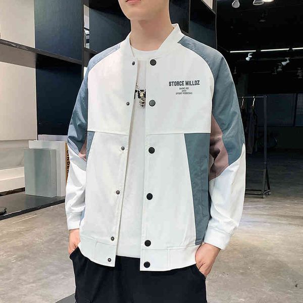 men's jackets spring summer patchwork casual men baseball o-neck male fashion windbreaker size m-4xl drop p2mv, Black;brown
men's jackets spring summer patchwork casual men baseball o-neck male fashion windbreaker size m-4xl drop p2mv, Black;brown