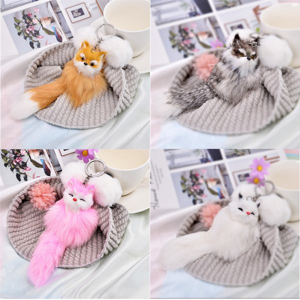 10pcss fluffy animal cartoon fox keychain cute pendant car key ring chains holder bag purse ornament women jewelry charm keyring, Silver
10pcss fluffy animal cartoon fox keychain cute pendant car key ring chains holder bag purse ornament women jewelry charm keyring, Silver
