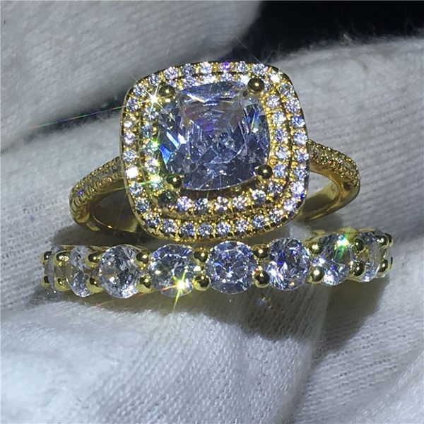 sparkling luxury jewelry 925 sterling silver&gold fill cushion shape white z cz diamond gemstones couple rings women bridal ring set, Slivery;golden
sparkling luxury jewelry 925 sterling silver&gold fill cushion shape white z cz diamond gemstones couple rings women bridal ring set, Slivery;golden