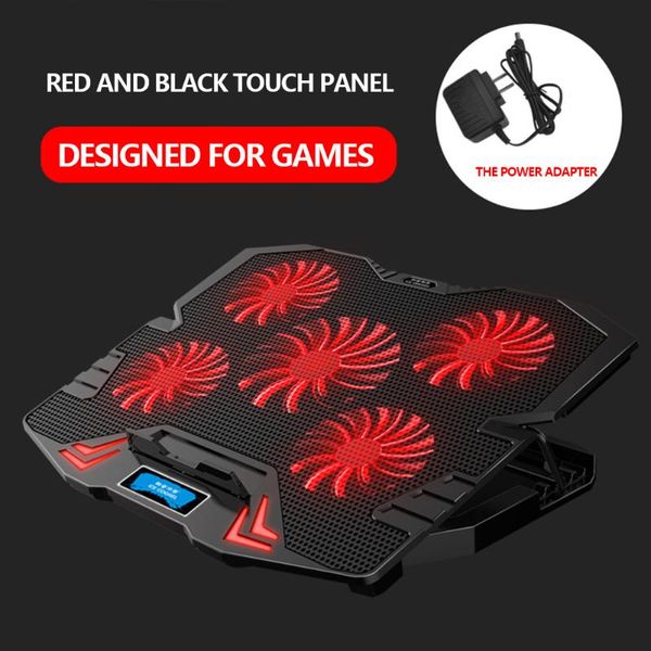 lapcooling pads with screen&touch ice coorel cooler 5 fan led 2 usb ports 2400rpm pad stand
lapcooling pads with screen&touch ice coorel cooler 5 fan led 2 usb ports 2400rpm pad stand