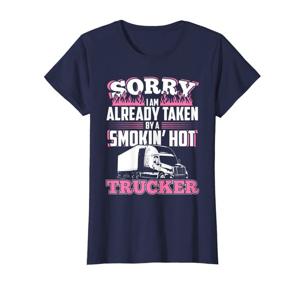 Womens My husband is a truck driver- Womens Gift- Trucker Wife T-Shirt, Mainly pictures
Womens My husband is a truck driver- Womens Gift- Trucker Wife T-Shirt, Mainly pictures
