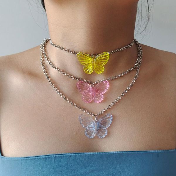 pendant necklaces zx cute transparent resin big butterfly necklace hip hop silver color metal chain chokers statement wholesale
pendant necklaces zx cute transparent resin big butterfly necklace hip hop silver color metal chain chokers statement wholesale