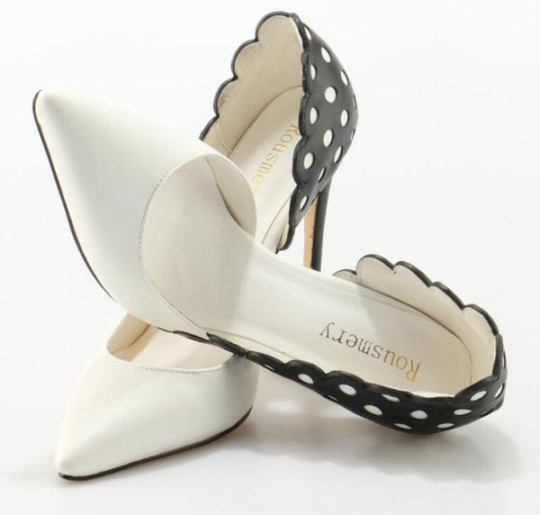 office ladies fashion pointed toe white-black patckwork leather pumps wave point classical design high heels formal dress shoes
office ladies fashion pointed toe white-black patckwork leather pumps wave point classical design high heels formal dress shoes