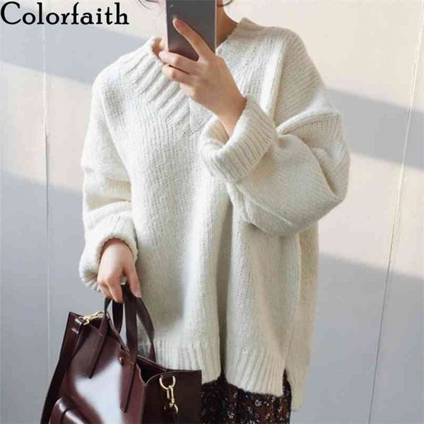 women's autumn winter knitwear v-neck warm pullover solid oversize split minimalist elegant jumpers sw18159 210427, White;black
women's autumn winter knitwear v-neck warm pullover solid oversize split minimalist elegant jumpers sw18159 210427, White;black