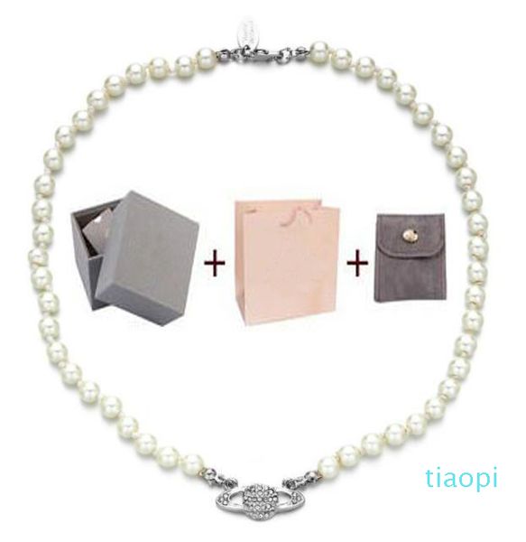 with box fashion crystal satellite planet pearl necklace clavicle chain necklace baroque choker for women party jewelry gift, Silver
with box fashion crystal satellite planet pearl necklace clavicle chain necklace baroque choker for women party jewelry gift, Silver