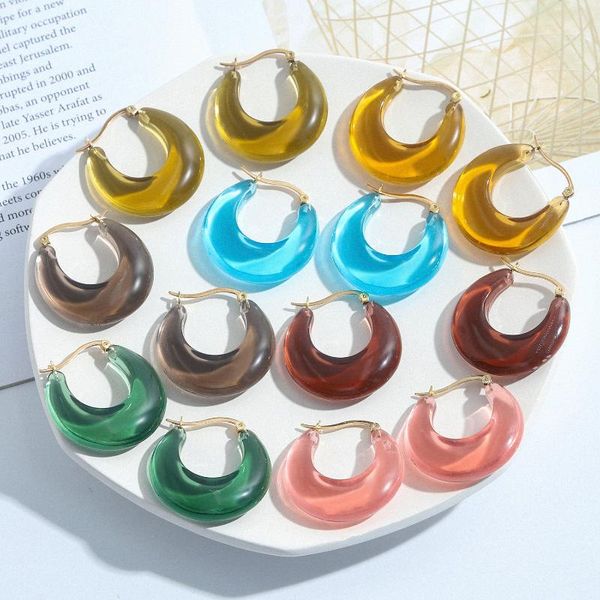 hoop & huggie rainbery 2021 transparent resin circle geometric round earrings for women girls travel party jewelry je1630, Golden;silver
hoop & huggie rainbery 2021 transparent resin circle geometric round earrings for women girls travel party jewelry je1630, Golden;silver