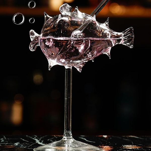 wine glasses 200ml creative pufferfish cocktail glass martini with straw transparent goblet bar party drinkware i88
wine glasses 200ml creative pufferfish cocktail glass martini with straw transparent goblet bar party drinkware i88