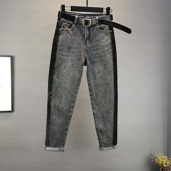 women's jeans high waist women denim spring autumn loose harem pants girl streetwear black gray ankle-length, Blue
women's jeans high waist women denim spring autumn loose harem pants girl streetwear black gray ankle-length, Blue