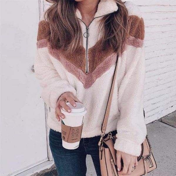 women's hoodies & sweatshirts autumn winter 2021 women teddy hoodie sweatshirt fashion long sleeve zipper patchwork warm fleece casual, Black
women's hoodies & sweatshirts autumn winter 2021 women teddy hoodie sweatshirt fashion long sleeve zipper patchwork warm fleece casual, Black