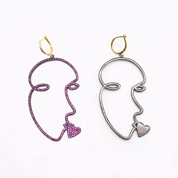 dangle & chandelier 62x32mm women's fashion creative alloy face kiss earrings, Silver
dangle & chandelier 62x32mm women's fashion creative alloy face kiss earrings, Silver