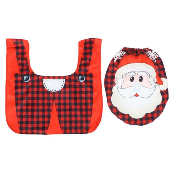 toilet seat covers 1 set cover pads xmas rug lovely protective 
toilet seat covers 1 set cover pads xmas rug lovely protective