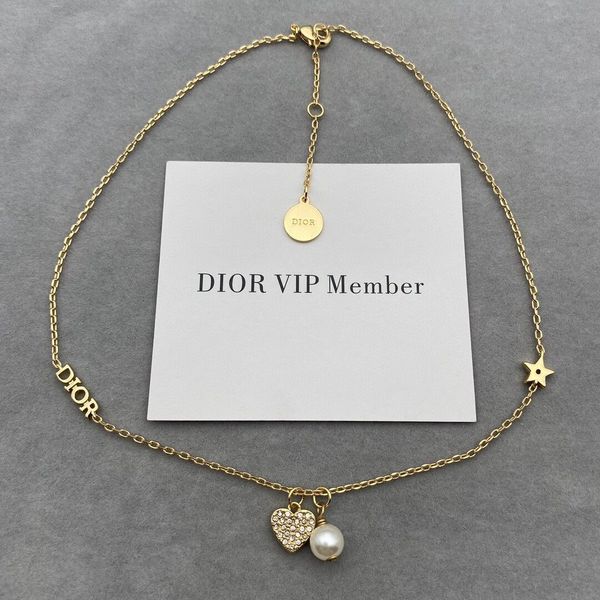 d family pearl clavicle summer t-shirt chain letter pearl heart pendant necklace, Silver
d family pearl clavicle summer t-shirt chain letter pearl heart pendant necklace, Silver