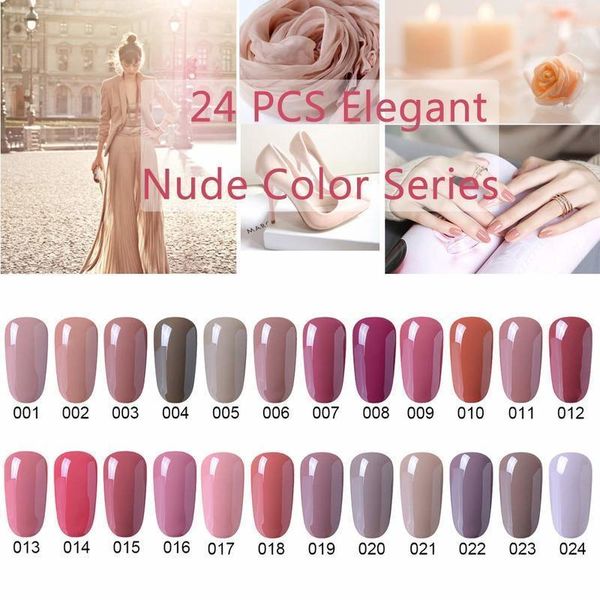 24pcs shiny nude color gel polish series soak off uv led nail varnish primer arts manicure pedicure 8ml1, Red;pink
24pcs shiny nude color gel polish series soak off uv led nail varnish primer arts manicure pedicure 8ml1, Red;pink