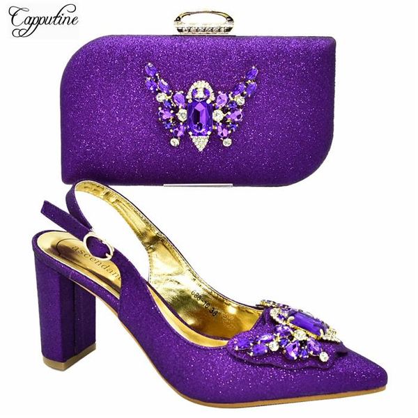 dress shoes graceful purple spring/autumn pumps with bag nice pointed toe and handbag set stones 688-16 heel height 8.5cm, Black
dress shoes graceful purple spring/autumn pumps with bag nice pointed toe and handbag set stones 688-16 heel height 8.5cm, Black