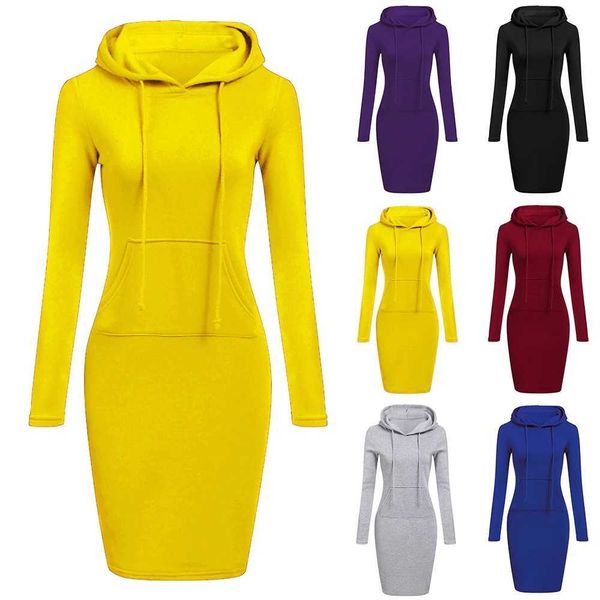 autumn winter warm sweatshirt long-sleeved dress woman clothing hooded collar pocket simple casual lady dress vesdies sweatshirt y1006, Black;gray
autumn winter warm sweatshirt long-sleeved dress woman clothing hooded collar pocket simple casual lady dress vesdies sweatshirt y1006, Black;gray