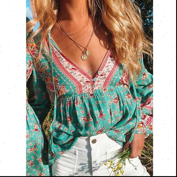 turquoise plus size v neck womens blouses vintage long sleeve floral belt tied cotton, White
turquoise plus size v neck womens blouses vintage long sleeve floral belt tied cotton, White