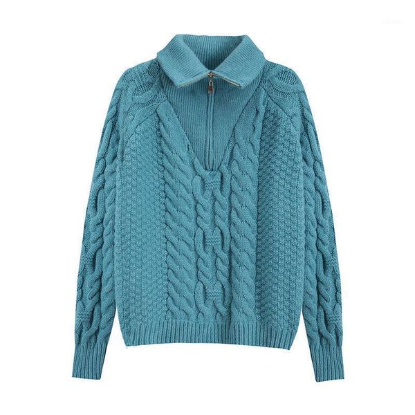 turtleneck collar zipper up women sweaters 2021 autumn winter loose twist striped long sleeve female warm knitted pullovers women's, White;black
turtleneck collar zipper up women sweaters 2021 autumn winter loose twist striped long sleeve female warm knitted pullovers women's, White;black