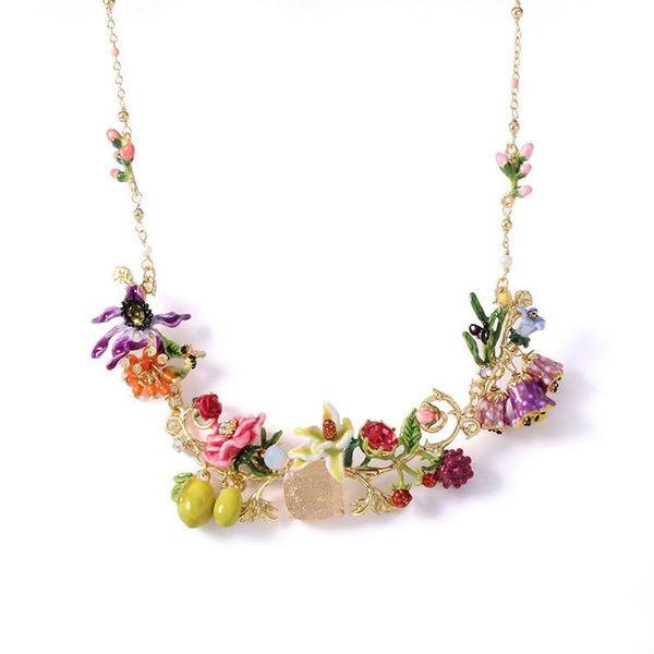 earrings & necklace enamel versailles flower pendant jewelry for woman 2021 trend, Silver
earrings & necklace enamel versailles flower pendant jewelry for woman 2021 trend, Silver