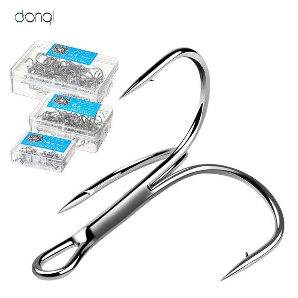 fishing hooks donql 50pcs/box high carbon steel treble hook offset for carp pesca overturned tackle
fishing hooks donql 50pcs/box high carbon steel treble hook offset for carp pesca overturned tackle