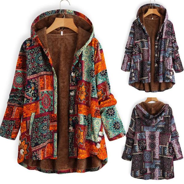 women's jackets women outerwear coats winter warm vintage floral printed thicker button outwear fashion female coat plus size f40#, Black;brown
women's jackets women outerwear coats winter warm vintage floral printed thicker button outwear fashion female coat plus size f40#, Black;brown
