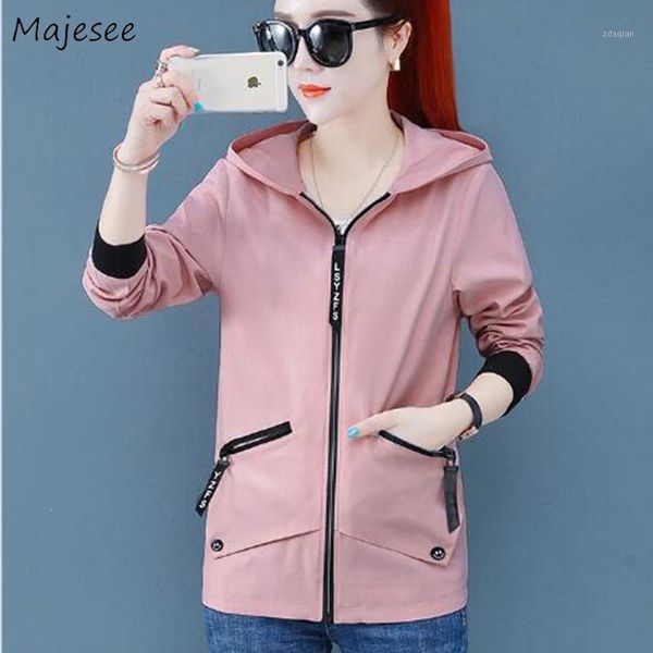women's jackets women hooded zipper loose plus size 3xl womens coat all-match korean style harajuku bf causal simple girls daily ulzzan, Black;brown 
women's jackets women hooded zipper loose plus size 3xl womens coat all-match korean style harajuku bf causal simple girls daily ulzzan, Black;brown