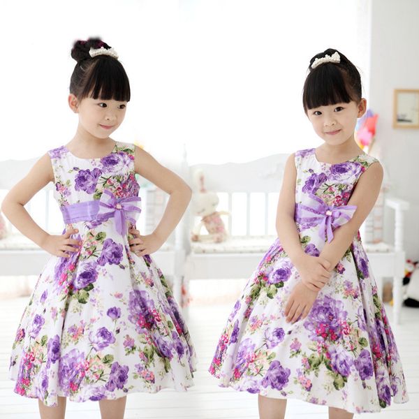new summer girls kids sleeveless sashes floral dress princess wedding party flower bow gown fancy dresses 2-11y, Red;yellow
new summer girls kids sleeveless sashes floral dress princess wedding party flower bow gown fancy dresses 2-11y, Red;yellow