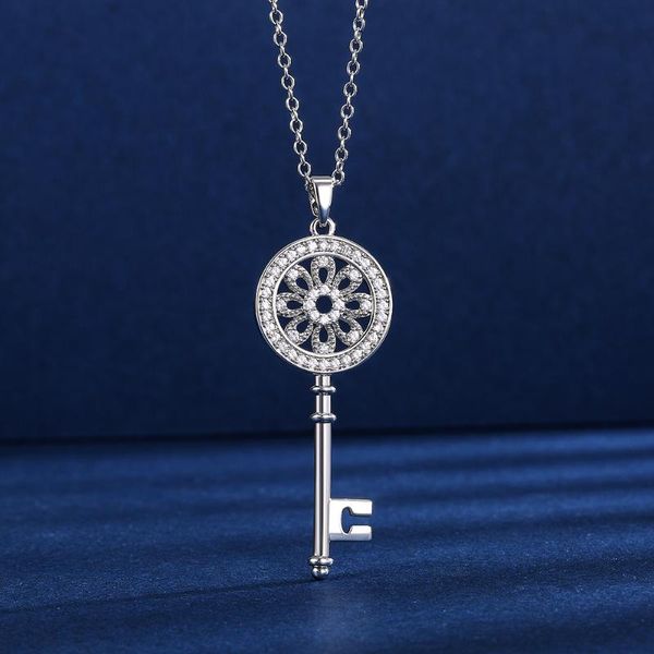 pendant necklaces fashion key shape necklace micro paved cz stone dazzling female party accessories exquisite gifts women pendent, Silver
pendant necklaces fashion key shape necklace micro paved cz stone dazzling female party accessories exquisite gifts women pendent, Silver