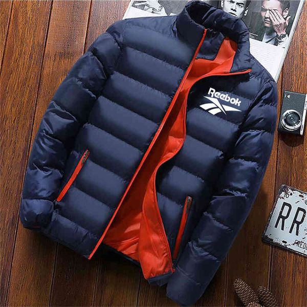 new warm and thick parker winter casual solid stand-up collar men's windproof cotton down et, Black;white
new warm and thick parker winter casual solid stand-up collar men's windproof cotton down et, Black;white