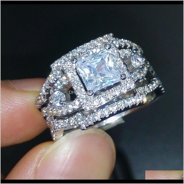 vintage professional jewelry princess cut 925 sterling silver filled white sapphire simulated diamond 3 in 1wedding engagement band 1v xvlew, Slivery;golden
vintage professional jewelry princess cut 925 sterling silver filled white sapphire simulated diamond 3 in 1wedding engagement band 1v xvlew, Slivery;golden
