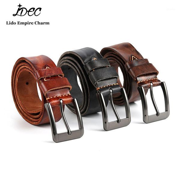 belts vintage style handmade first layer cowhide belt pin buckle simple leather men's fashion1, Black;brown
belts vintage style handmade first layer cowhide belt pin buckle simple leather men's fashion1, Black;brown