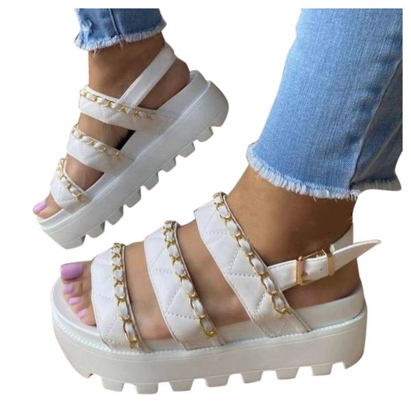 sandals jaycosin women's fashion metal chain solid color sponge cake platform open toe summer shoes for women sandalias de mujer, Black
sandals jaycosin women's fashion metal chain solid color sponge cake platform open toe summer shoes for women sandalias de mujer, Black