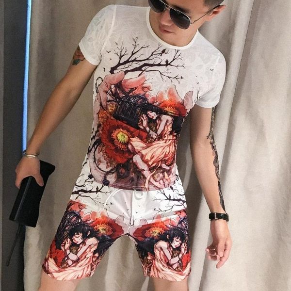 men's tracksuits pattern fashion design short sleeve t shirt suit 2-piece set 2021 summer male slim fit short+tshirt ropa hombre, Gray
men's tracksuits pattern fashion design short sleeve t shirt suit 2-piece set 2021 summer male slim fit short+tshirt ropa hombre, Gray