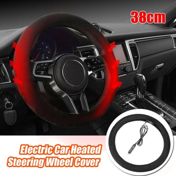 steering wheel covers 37-38cm heated heating electric warmer winter hand car lighter plug accessories
steering wheel covers 37-38cm heated heating electric warmer winter hand car lighter plug accessories