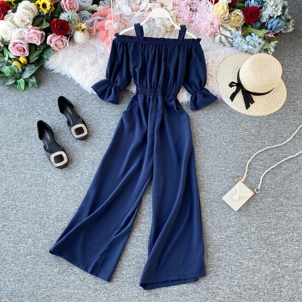 women's jumpsuits & rompers ichoix summer off the shoulder jumpsuits leg drop pants casual women overalls korean clothing ropa mujer 6p, Black;white
women's jumpsuits & rompers ichoix summer off the shoulder jumpsuits leg drop pants casual women overalls korean clothing ropa mujer 6p, Black;white