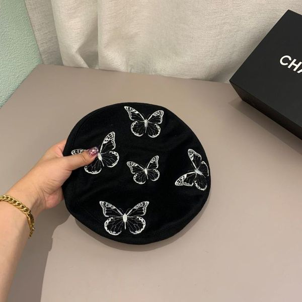 berets ins net red butterfly beret spring and autumn fashionable wool painter hat ladies show face small wild pumpkin, Blue;gray
berets ins net red butterfly beret spring and autumn fashionable wool painter hat ladies show face small wild pumpkin, Blue;gray